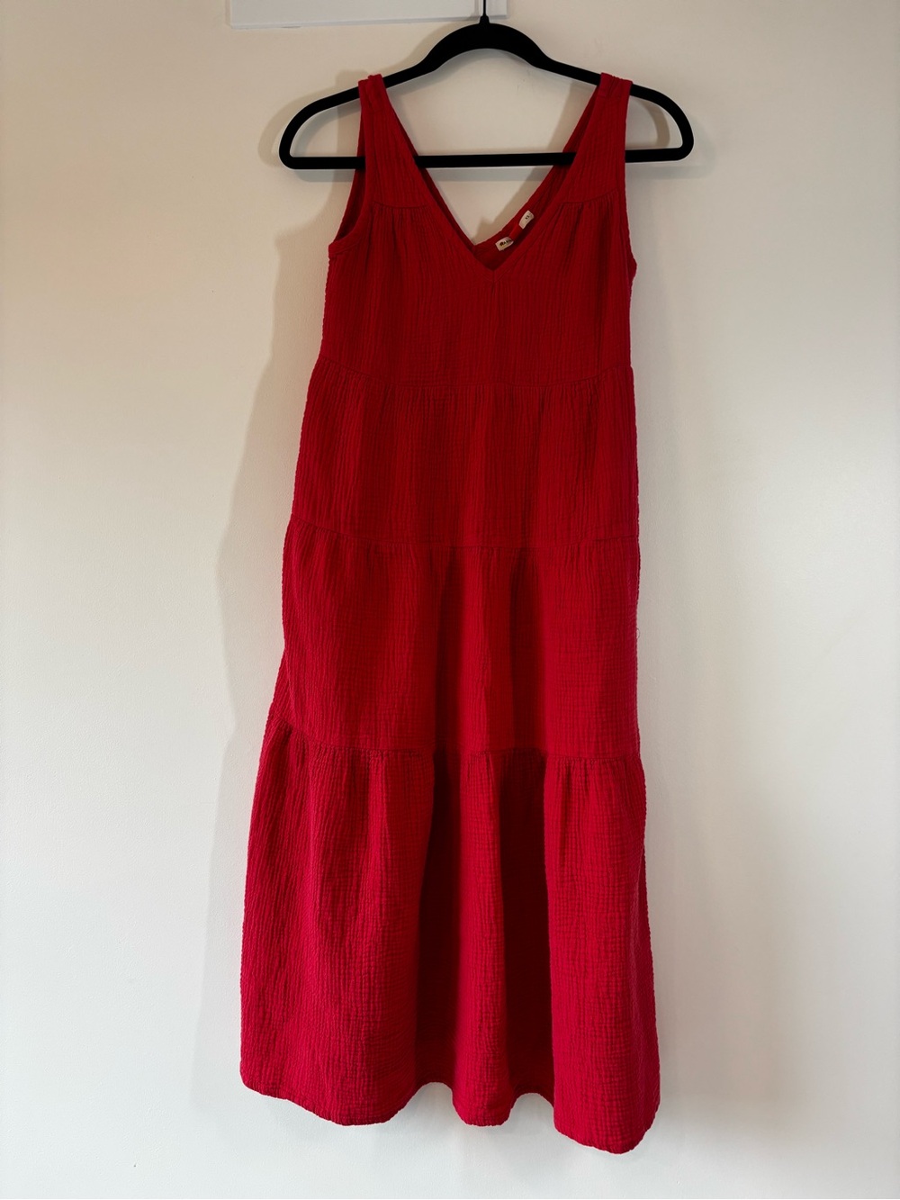 Marine Layer Corinne Maxi Dress, 100% Cotton with Pockets, XS